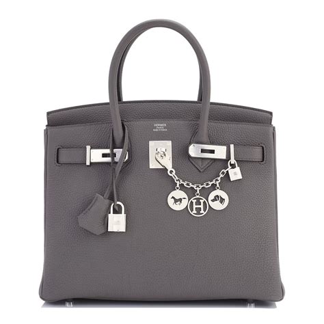 grey hermes bag price